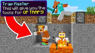 minecraft manhunt but I am a TRAP MASTER overpowered [upl. by Truc]