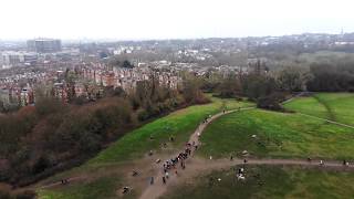 Hampstead Health flying a drone over the park [upl. by Lawrence]