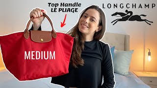 Longchamp Le Pliage Medium Top Handle Tote Review  LOriginal  WFIMB  Wear and Tear  Best Bag [upl. by Doxia]