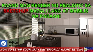 HOW TO SETUP YOUR VRAY 5 INTERIOR DAYLIGHT SETTING [upl. by Hymen140]