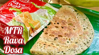 MTR Rava Dosa  MTR Rava Dosa Mix  MTR Rava Dosa Recipe  Crispy Rava Dosa Recipe  MTR [upl. by Metzger236]