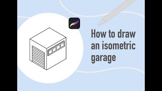 How to draw an isometric garage [upl. by Peih]