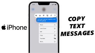 How To Copy A Text Message To Clipboard On iPhone [upl. by Aihsit]