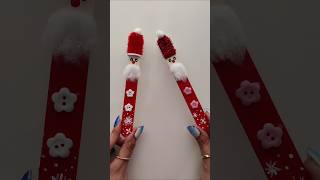 Create a CUTE Santa from an Icecream Stick for MERRY CHRISTMAS [upl. by Lyreb]