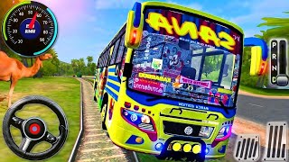 New Offroad Bus Driving Simulator 3D  Real Bus Game 2024  Android Gameplay [upl. by Limbert]