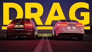 DRAG BMW 218i vs AUDI A3 35TFSI  150hp vs 140hp [upl. by Ettezus]