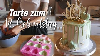 💚Drip cake Torte zum 18 Geburtstag Mädchen selber machen [upl. by Otineb]