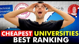 Top 9 Cheapest University of EVERY COUNTRY with BEST RANKINGS [upl. by Annoyek]