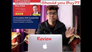 Grooming Education Academy by Chandar Poddar CA Foundation 100 Pack Review and real truth [upl. by Sanbo]