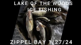 Lake of the woods Ice Fishing Zippel Bay area [upl. by Caldera]