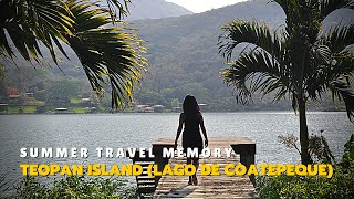 Teopán Island Lake Coatepeque A Large Crater Lake in Western El Salvador Summer Travel Memory [upl. by Aleakim]