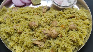 Bangalore Military Style Mushroom Donne Biryani  Nati Style Mushroom Donne Biryani [upl. by Ainival]