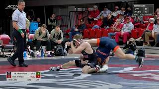 165lbs Derek Fields NC State vs Nick Hamilton Virginia [upl. by Tegdig]