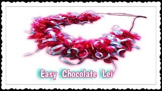 DIY Easy and Inexpensive Graduation  Chocolate Lei [upl. by Urbain514]