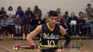 High School Boys Basketball Minnehaha Academy vs DeLaSalle [upl. by Marv]