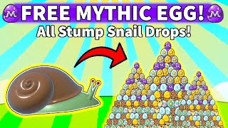 🐌Free Mythic Egg All Stump Snail Drops in Bee Swarm Simulator 2024 [upl. by Ixela276]