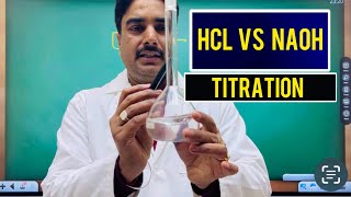 Titration of HCl vs NaOH Volumetric Analysis  Class 11 Titration Technique [upl. by Nileuqcaj]