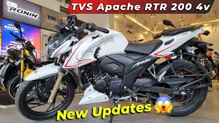 2024 TVS Apache RTR 200 4V Review  New Updates and Features  Kabira Riders [upl. by Neeroc]