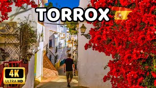 🇪🇦4K TORROX PUEBLO  Charming White Village in Málaga Costa del Sol  Spain’s Beautiful Villages [upl. by Olonam51]