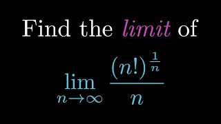 Find the limit of 1nn  n as n goes to infinity [upl. by Adama147]