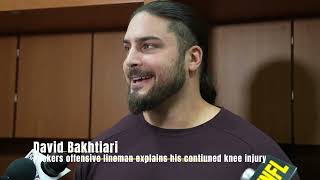 Packers David Bakhtiari on his knee injury and what it means for his football future [upl. by Thaine24]