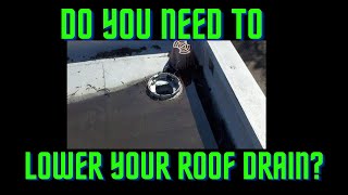 FAST and EASY System To Lower Roof Drains  Used by Professional Contractors  All Tech Plumbing [upl. by Kennet]