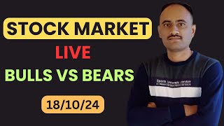 Stock Market Live 18 Oct 2024  important indices Analysis  मार्केट Bottom बनवणार का [upl. by Mcferren835]