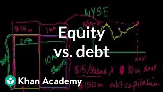 Equity vs debt  Stocks and bonds  Finance amp Capital Markets  Khan Academy [upl. by Aman469]