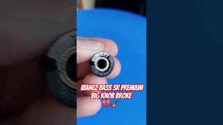 IBANEZ BASS SR PREMIUM BIG KNOB BROKE 💔🎸 fyp fypシ゚viral shorts reels ibanez ibanezbass [upl. by Norvun690]