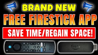 🔥 NEW APP for FIRESTICK  FREE UP SPACE with One CLICK 🔥 [upl. by Witkin]