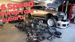 How To STI 6 Speed Swap a Subaru [upl. by Fruma460]