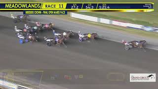 Twin B Joe Fresh and driver Dexter Dunn win the 400000 Mare Pace [upl. by Meit]