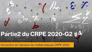 Correction de lépreuve de mathématiques session 2020 Groupement 2 4 [upl. by Carlynn8]