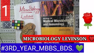 🛑🛑Lecture 1 MICROBIOLOGY LEVINSON Chap 1 BACTERIOLIGY BACTERIA Com microorgnsim3rdyearMbbs [upl. by Levey336]