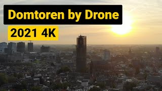 Domtoren by drone 4K  Utrecht the Netherlands [upl. by Anurag]