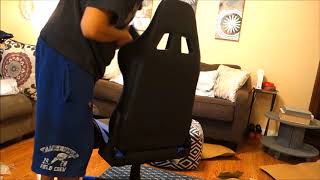 GTRacing Gaming Chair Review Blue  Setup [upl. by Sarid]