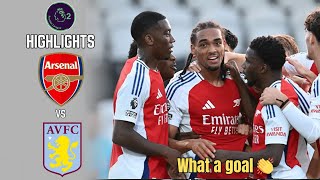 Arsenal U21 vs Aston Villa U21  What a goal 🔥  Highlights  Premier League 2  300824 [upl. by Irot]