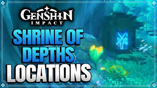 All Fontaine Hydro Shrine Of Depths Locations Part 2  How to get Keys 【Genshin Impact】 [upl. by Sihon85]