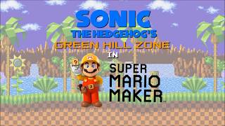 Green Hill Zone Mod Showcase  Super Mario Maker Modded  Wii U 3DS Cemu [upl. by Fugate]