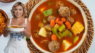 CALDO DE ALBÓNDIGAS a fast amp easy recipe EVERYONE loves and should know how to make [upl. by Selym]