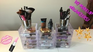 DOLLAR TREE DIY ACRYLIC DRAWER ORGANIZERS  MAKEUP STORAGE [upl. by Skelton]