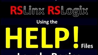 Basics04  Using the Help Files RSLinx and RSLogix [upl. by Janie]