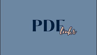 Creating a Digital Planner with PDF Linkr [upl. by Arbua]