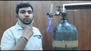 Oxygen cylinder flowmeter and humidifier solution How to use and make oxygen humidifier at home [upl. by Jennica]