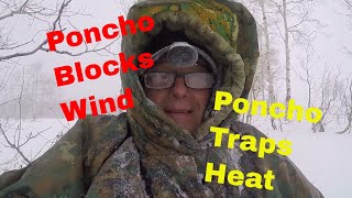 Poncho for Blizzard Protection  Add liner for added comfort [upl. by Dittman839]