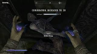 Skyrim Conjuration 1100 In 10 Minutes Works In 2022 No Mods [upl. by Sirob483]