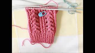 1061Muster für SockenStulpenMütze StrickenStricktippsAjourmusterTutorial Handarbeit [upl. by Jd834]