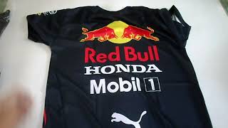 Unboxing Camisa Max Verstappen Red Bull 2022 [upl. by Htiekel747]