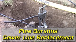 Sewer line replace by pipe bursting an interview with Mccrea Rooter and Drain [upl. by Ahsauqram]