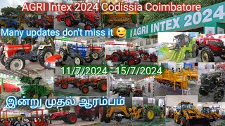 Agri Intex 2024  AGRI Intex Codissia Coimbatore 2024  AGRI INTEX 2024 CODISSIA COIMBATORE REVIEW [upl. by Essirahs]